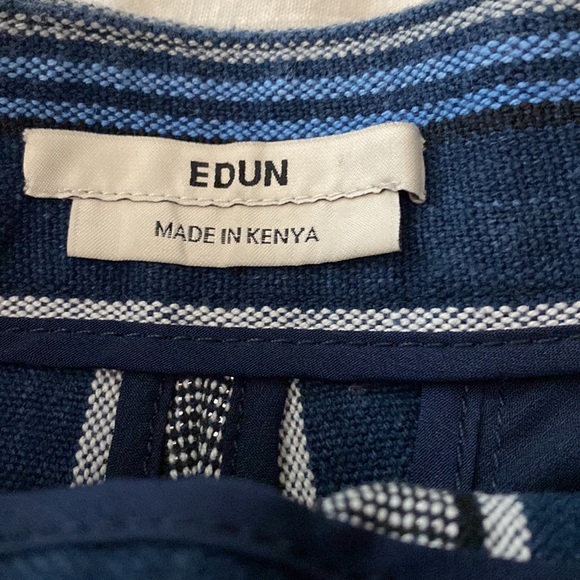 EDUN Raw Edge Stripe Shorts Bono Made In Kenya  (10) - Picture 5 of 6